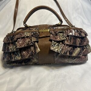 Jessica Simpson Faux Python Purse Handbag with Shoulder Strap. Great condition.